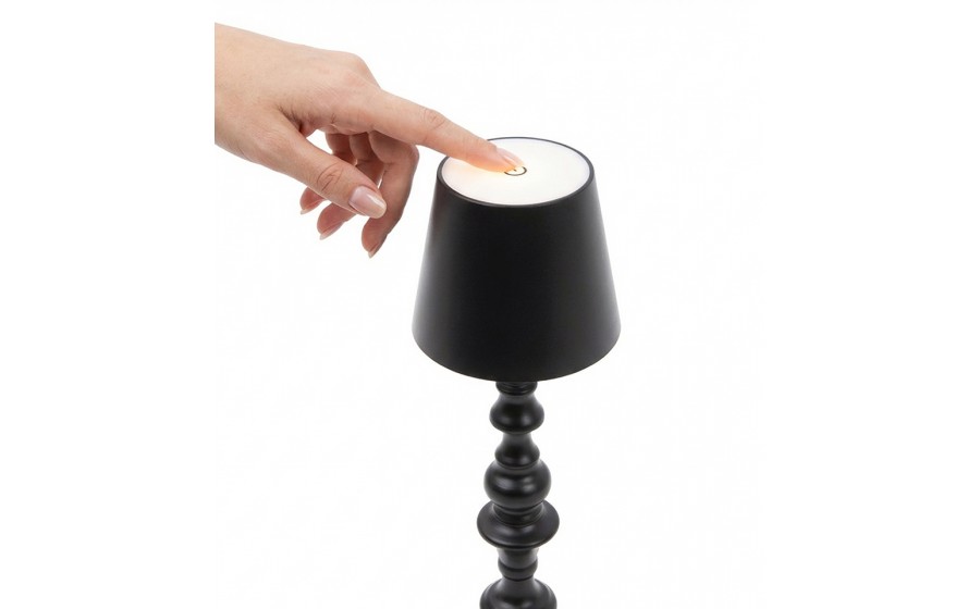 Lampka przenośna / nocna SHP STATE LED czarna trzy barwy światła