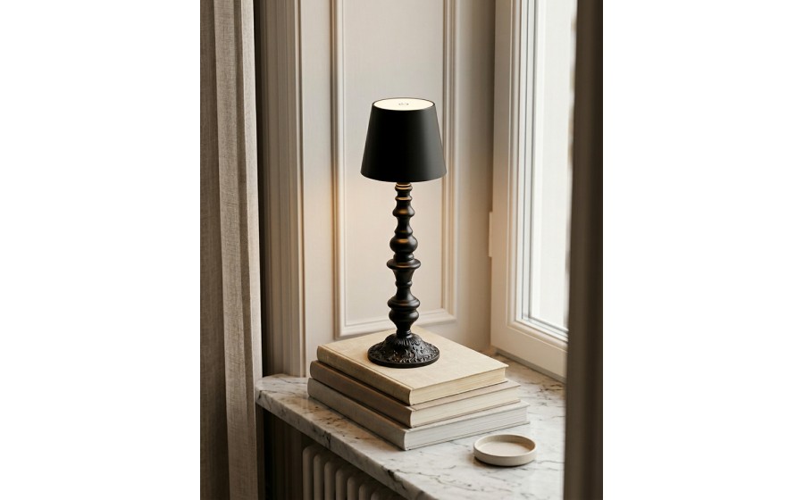 Lampka przenośna / nocna SHP STATE LED czarna trzy barwy światła