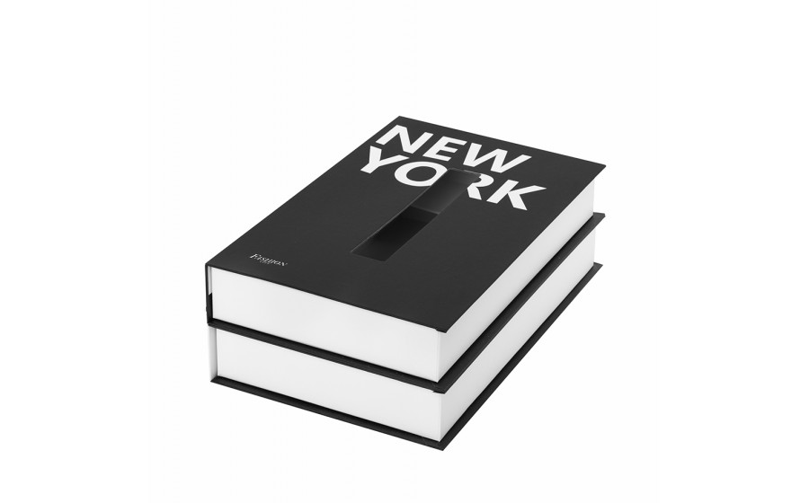 Pojemnik pudełko na chusteczki SHP BOOKER biały / czarny