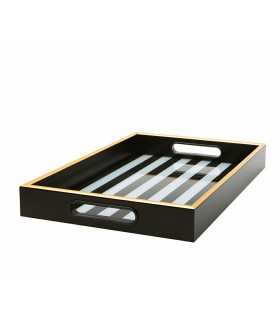 Taca dekoracyjna SHP GRAND biało-czarna