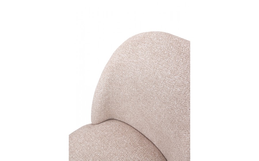 Krzesło tapicerowane do jadalni TUYA beżowe