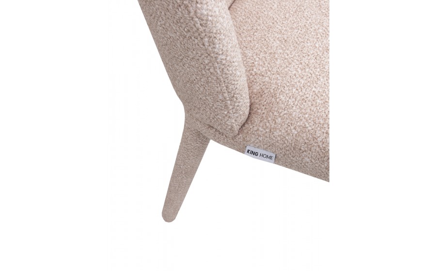 Krzesło tapicerowane do jadalni TUYA beżowe