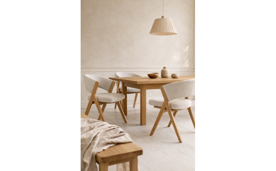 Krzesło tapicerowane do jadalni FIRENZE beżowe