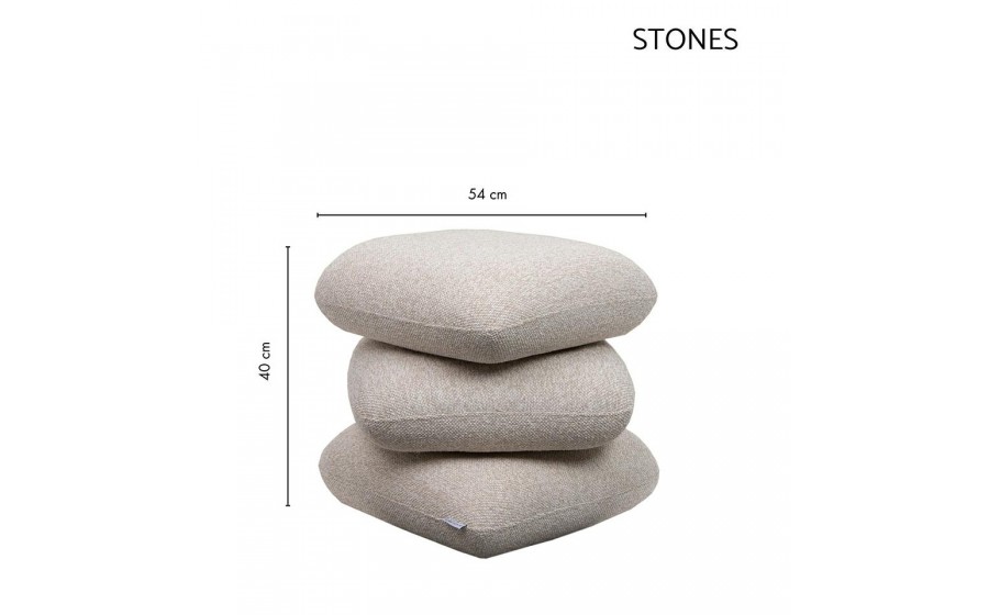 Pufa STONES beżowa