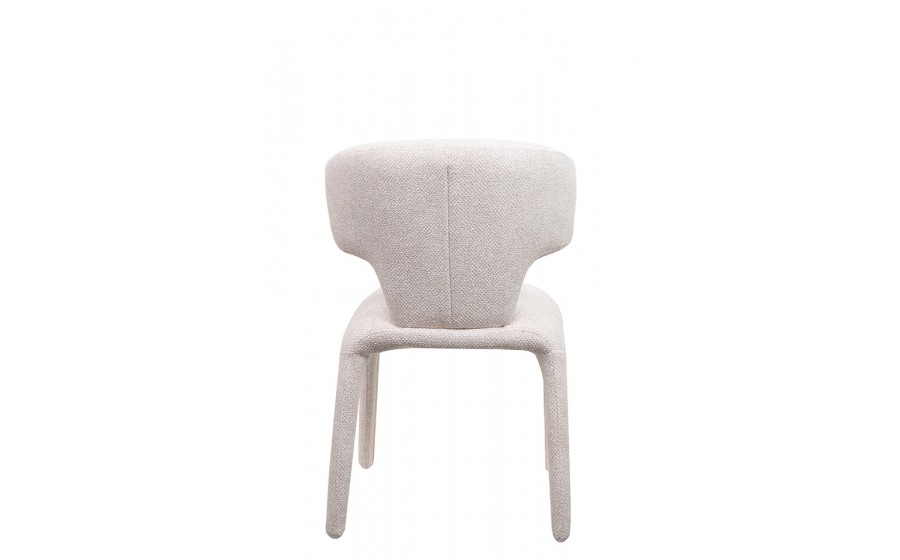 Krzesło tapicerowane do jadalni salonu APULIA beżowe