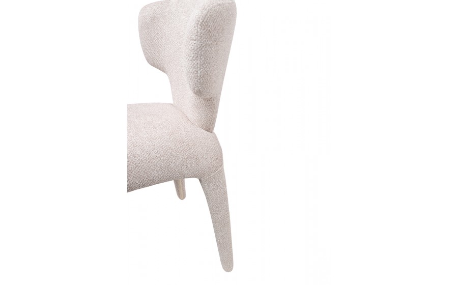 Krzesło tapicerowane do jadalni salonu APULIA beżowe