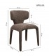 Krzesło APULIA brązowe