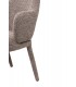 Krzesło tapicerowane do jadalni AKIRA brązowe