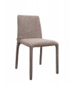 Krzesło tapicerowane do jadalni ALYA brązowe