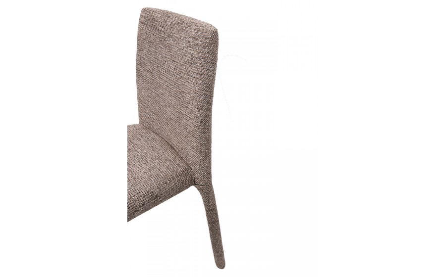 Krzesło tapicerowane do jadalni ALYA brązowe