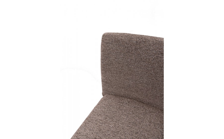 Krzesło tapicerowane do jadalni ALYA brązowe