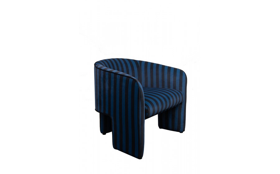 MaMaison fotel JOLIE niebieski / czarny