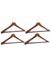 Zestaw 4 wieszaków SHP HARDI brązowy