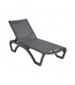Leżak ogrodowy NICEA czarny