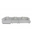MaMaison sofa ogrodowa ALEXANDER szara  (poduszki i pokrowiec w zestawie)