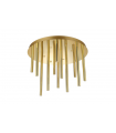 AZZARDO lampa sufitowa / plafon ILIOS 12 TOP 3-STEP DIMM złota