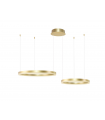 AZZARDO lampa wisząca HALO PENDANT 80+60 CCT DIMM GO + REMOTE CONTROL złota