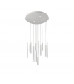 AZZARDO lampa wisząca ILIOS 12 PENDANT  3-STEP DIMM biała