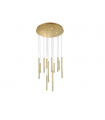 AZZARDO lampa wisząca ILIOS 12 PENDANT 3-STEP DIMM złota