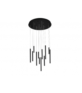 AZZARDO lampa wisząca ILIOS 12 PENDANT 3-STEP DIMM czarna