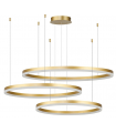 AZZARDO lampa wisząca HALO PENDANT 100+80+60 GO złota