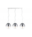 AZZARDO lampa wisząca IRIS 3 LINE srebrna