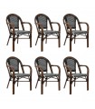 copy of Krzesło ogrodowe CAFE PARIS ARM brązowe rattan
