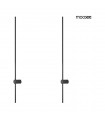 MOOSEE zestaw 2 lamp ściennych OMBRE 120 LED czarne