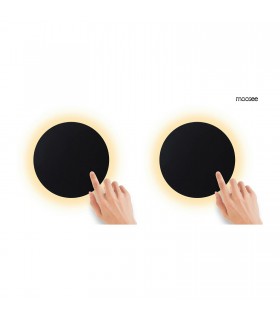 MOOSEE zestaw 2 lamp ściennych SHADOW SUN 25 LED czarne