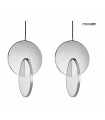 MOOSEE zestaw 2 lamp wiszących DISCO  srebrny
