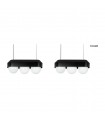 MOOSEE zestaw 2 lamp wiszących DROPS 3  czarny