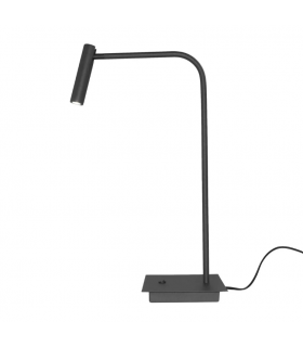AZZARDO lampa biurkowa FLER czarna