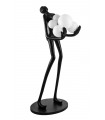 AZZARDO lampa podłogowa ATLAS B czarna