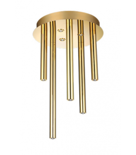 AZZARDO lampa sufitowa / plafon ILIOS 5  TOP 3-STEP DIMM złota