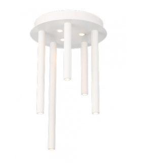 AZZARDO lampa sufitowa / plafon ILIOS 5  TOP 3-STEP DIMM biała