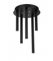 AZZARDO lampa sufitowa / plafon ILIOS 5  TOP 3-STEP DIMM czarna