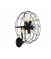 AZZARDO lampa ścienna FAN WALL czarna