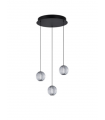 AZZARDO lampa wisząca EDEM 3 ROUND  czarna