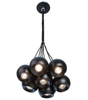 AZZARDO lampa wisząca GULIA 7 czarna