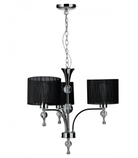 AZZARDO lampa wisząca IMPRESS 3 czarna