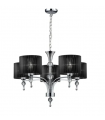 AZZARDO lampa wisząca IMPRESS 5 czarna
