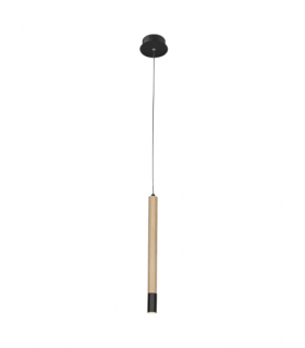 AZZARDO lampa wisząca IZOLDA 1 brązowa  / drewno