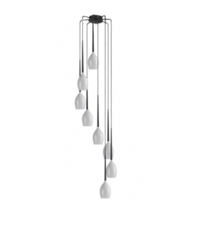 AZZARDO lampa wisząca IZZA 8 biała