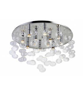 AZZARDO lampa sufitowa / plafon LUVIA  D80 transparentna