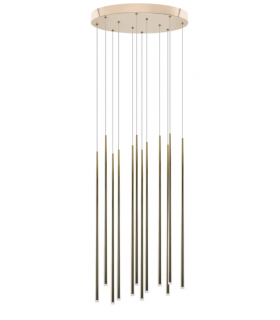 AZZARDO lampa wisząca LOUISE 12 zlota