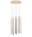 AZZARDO lampa wisząca LOUISE 12 zlota
