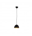 AZZARDO lampa wisząca MODENA 18 czarna  / złota