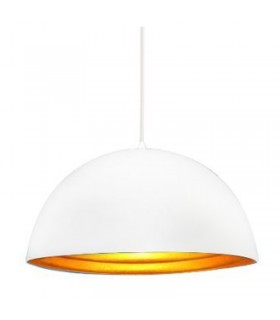 AZZARDO lampa wisząca MODENA 40 biała /  złota