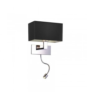 AZZARDO lampa ścienna MARTENS WALL LED  czarna