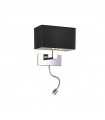 AZZARDO lampa ścienna MARTENS WALL LED  czarna